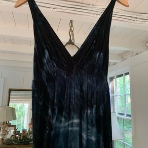 Deep blue tie dye Gypsy dress. Size S